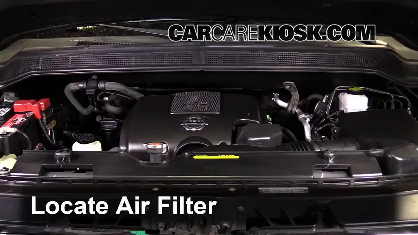 2013 Nissan Titan SV 5.6L V8 Crew Cab Pickup Air Filter (Engine)